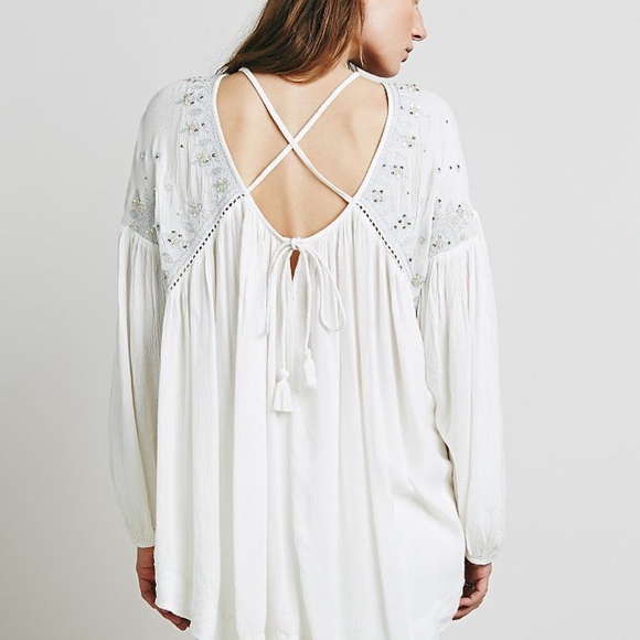 Free People Embellished Strappy Back Tunic - Picture 3 of 8